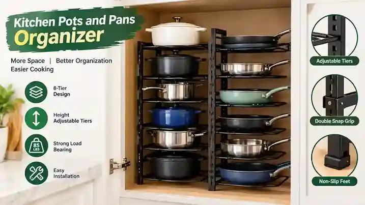 Kitchen Pots and Pans Organizer
