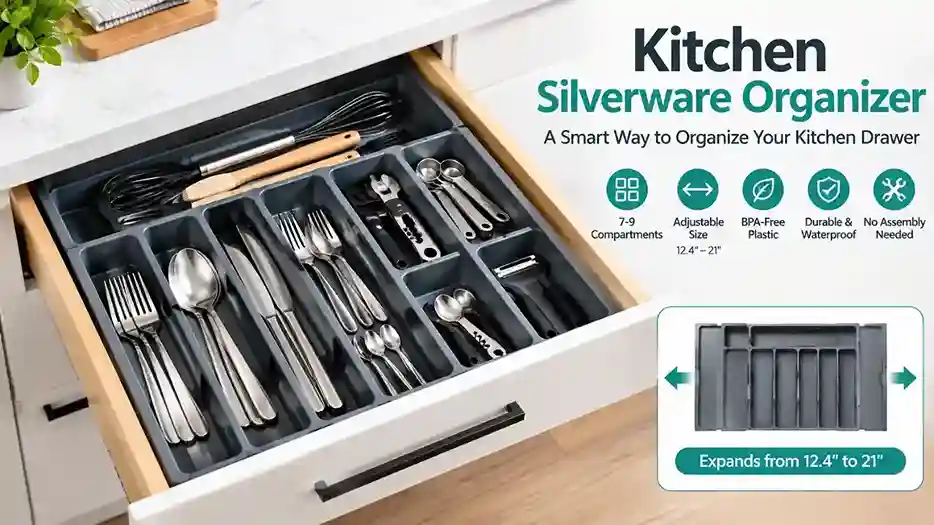 Kitchen Silverware Organizer