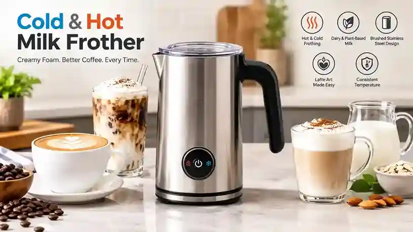 Cold & Hot Milk Frother